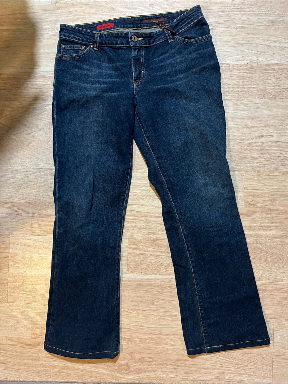 AG Adriano Goldschmied Dark Blue Wide Leg Jeans